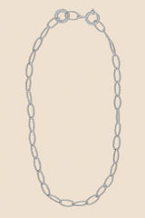 Collana in Argento Ovali Twist