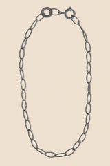 Collana in Argento Ovali Twist