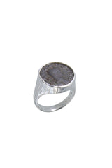 Anello in Argento a Sigillo Moneta Romana Collezione Roma