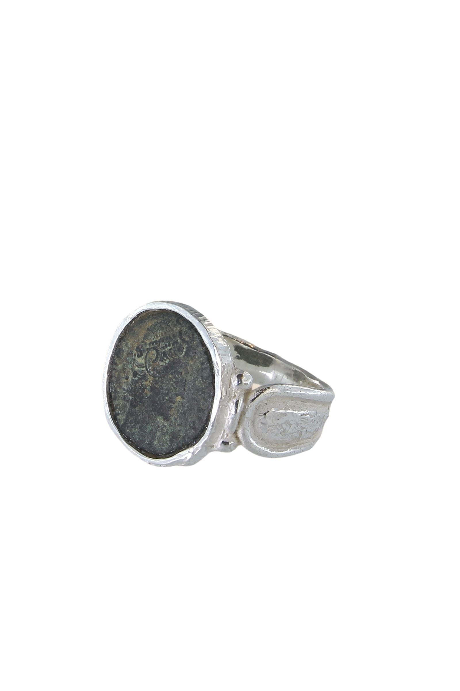 Roman Coin Silver Ring Rome Collection