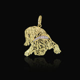 Ciondolo in oro 18 kt e diamanti "Bulldog" collezione "Cani & Gatti"