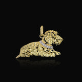 Ciondolo in oro 18 kt e diamanti "Scottish Terrier" collezione "Cani & Gatti"