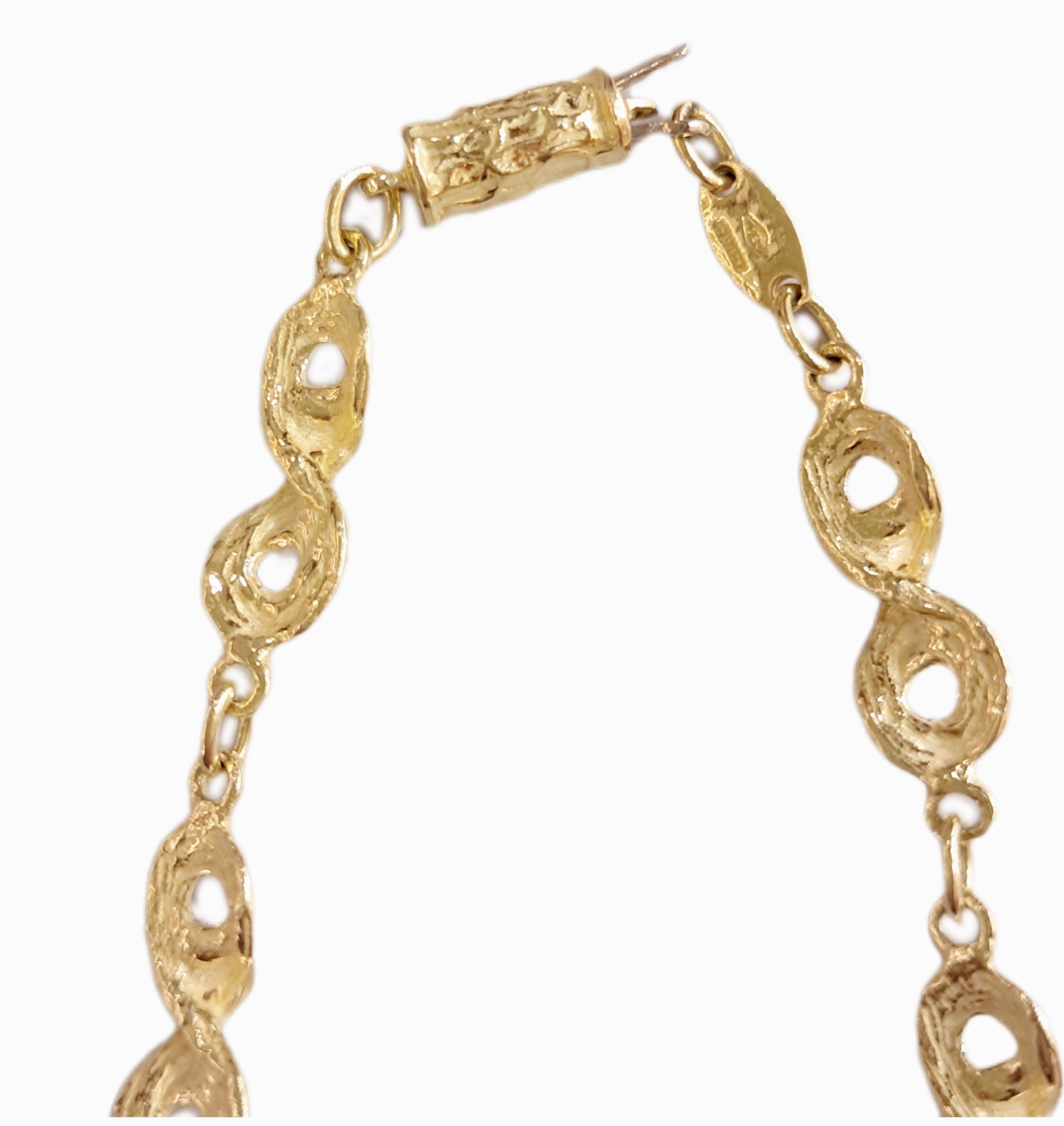 Collana a segmenti in oro 18 kt