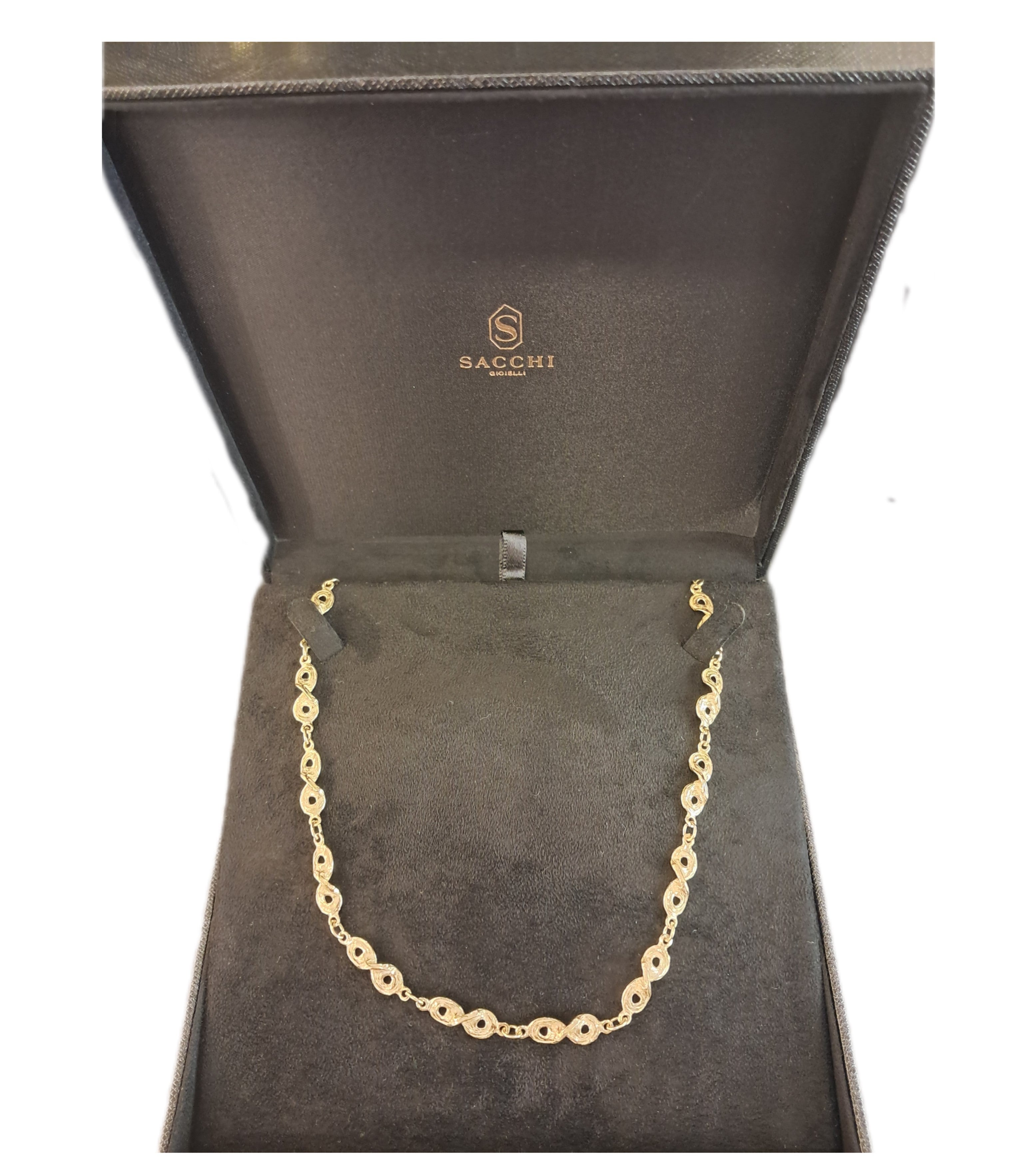 Collana a segmenti in oro 18 kt