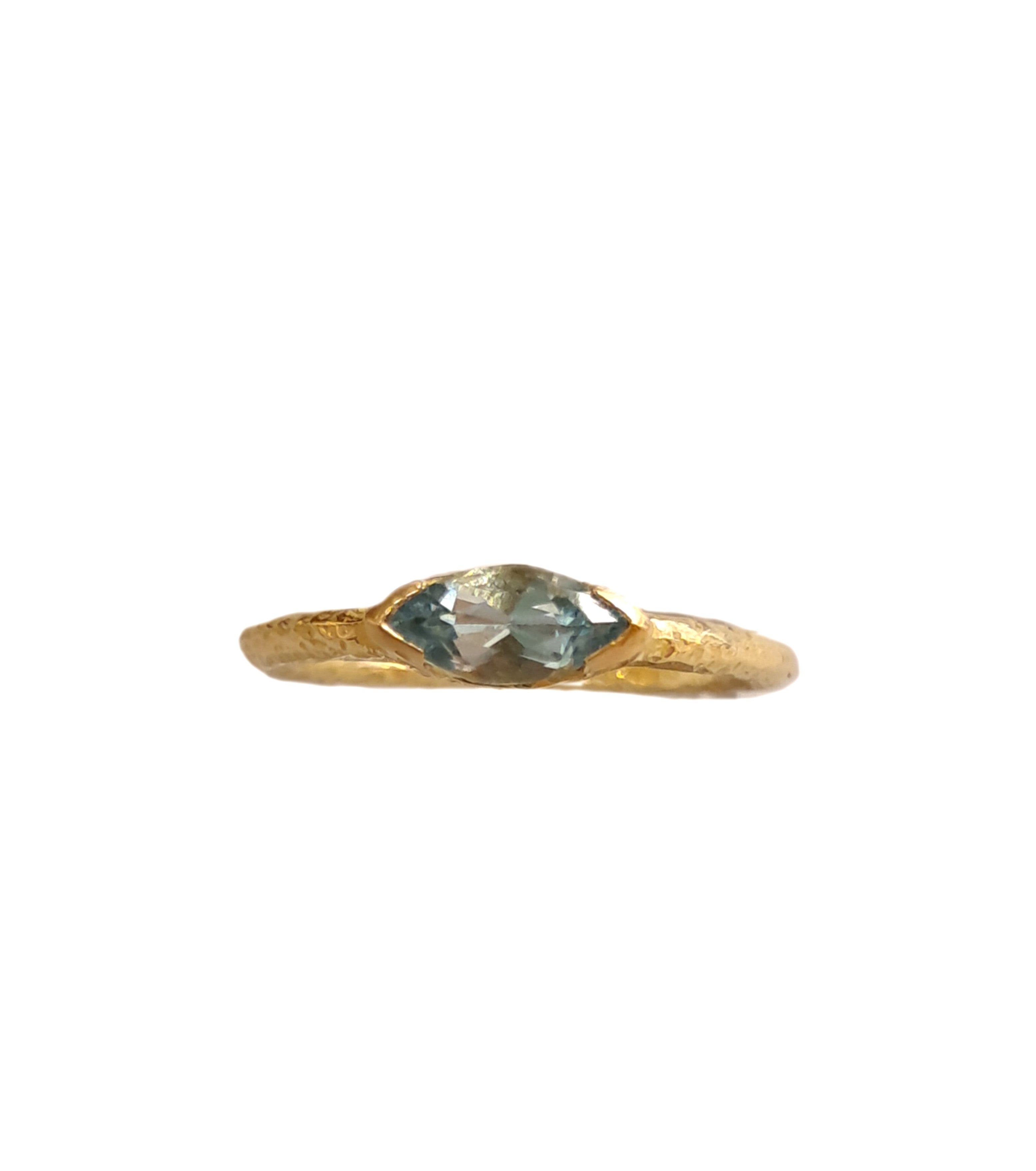 Tris Anelli oro 18 kt con  peridoto tormalina acquamarina