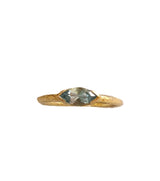 Tris Anelli oro 18 kt con  peridoto tormalina acquamarina