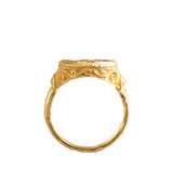 Anello in oro 18 kt e Moneta Romana