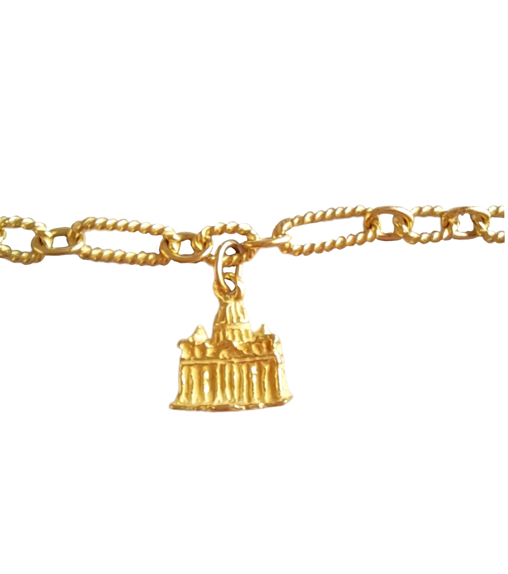 Bracciale realizzato in oro 18 kt con Monumenti di Roma