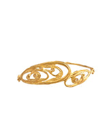 Bracciale semi rigido in oro con diamanti Collezione Waves
