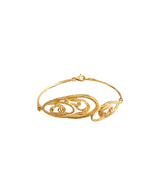 Bracciale semi rigido in oro con diamanti Collezione Waves