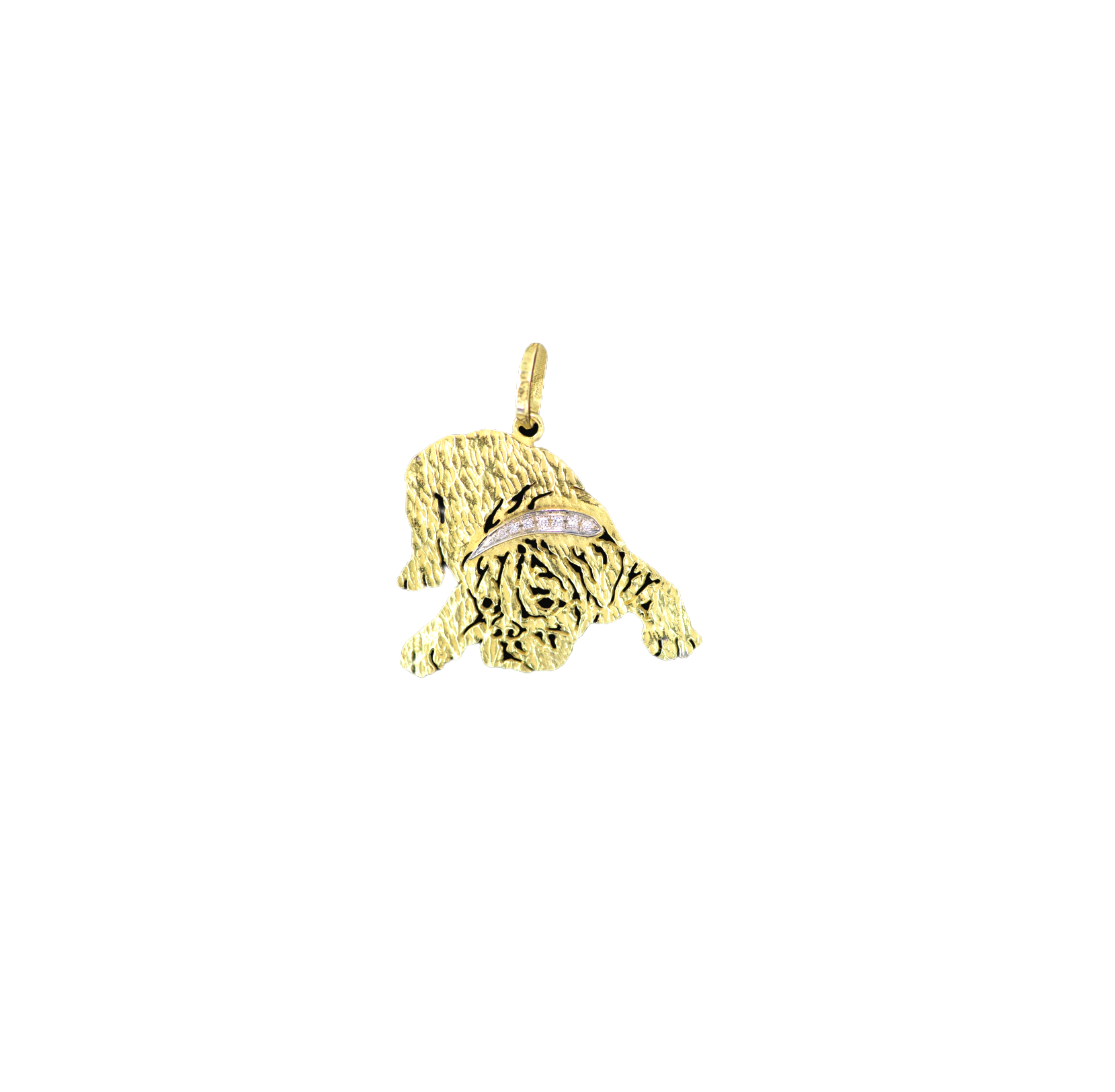 Ciondolo in oro 18 kt e diamanti "Bulldog" collezione "Cani & Gatti"