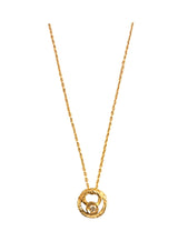 Girocollo in oro con centrale con diamante