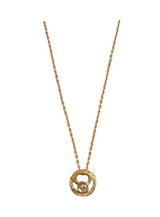 Girocollo in oro con centrale con diamante