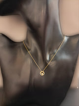 Girocollo in oro con centrale con diamante