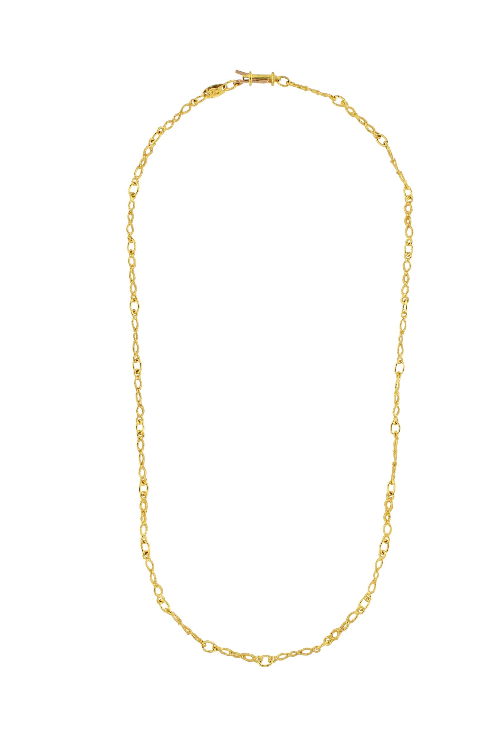 Collana in oro a segmenti