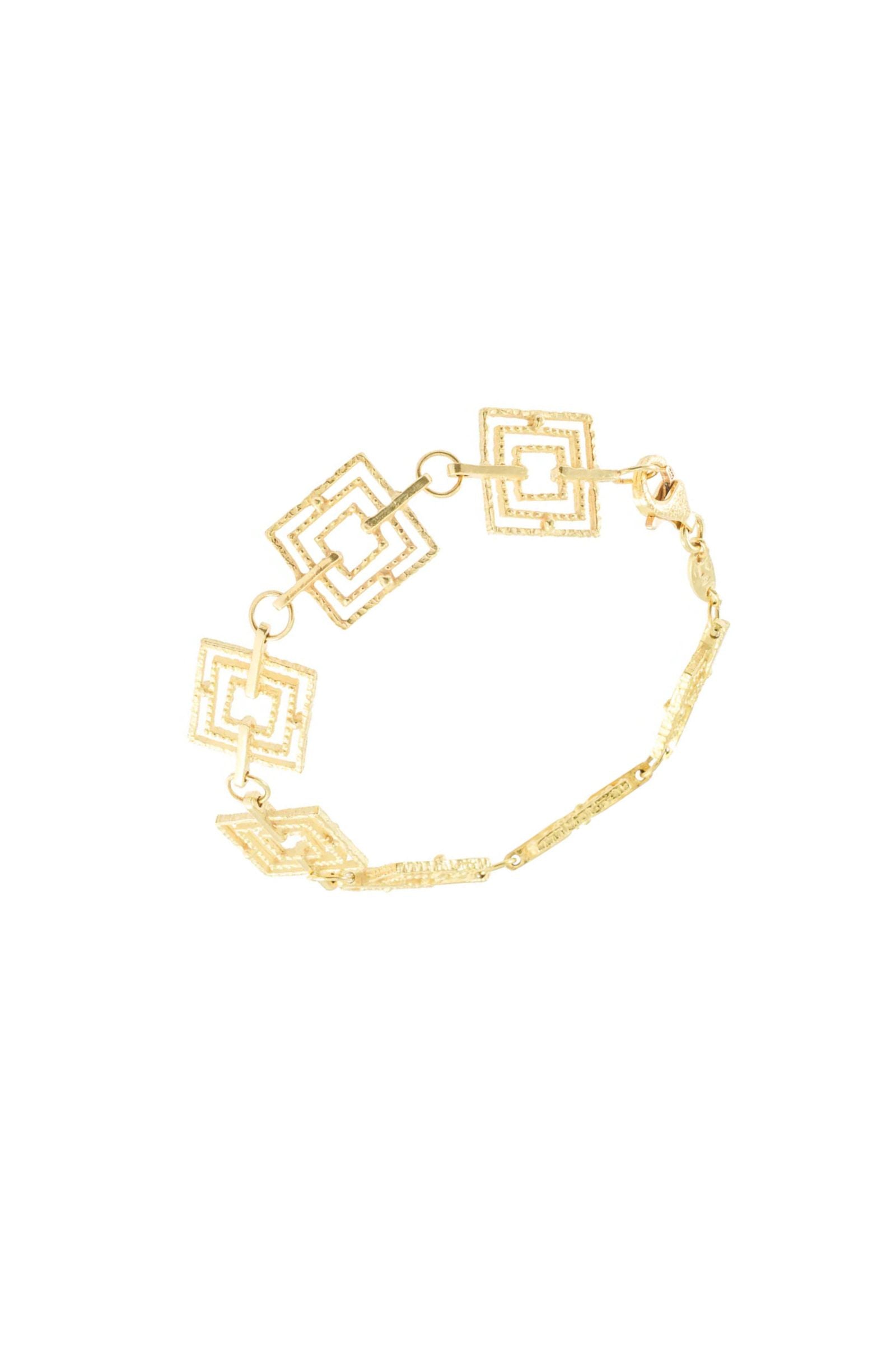 Yellow gold bracelet Geometrie collection