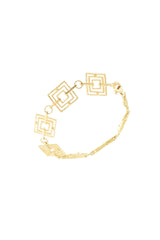 Yellow gold bracelet Geometrie collection