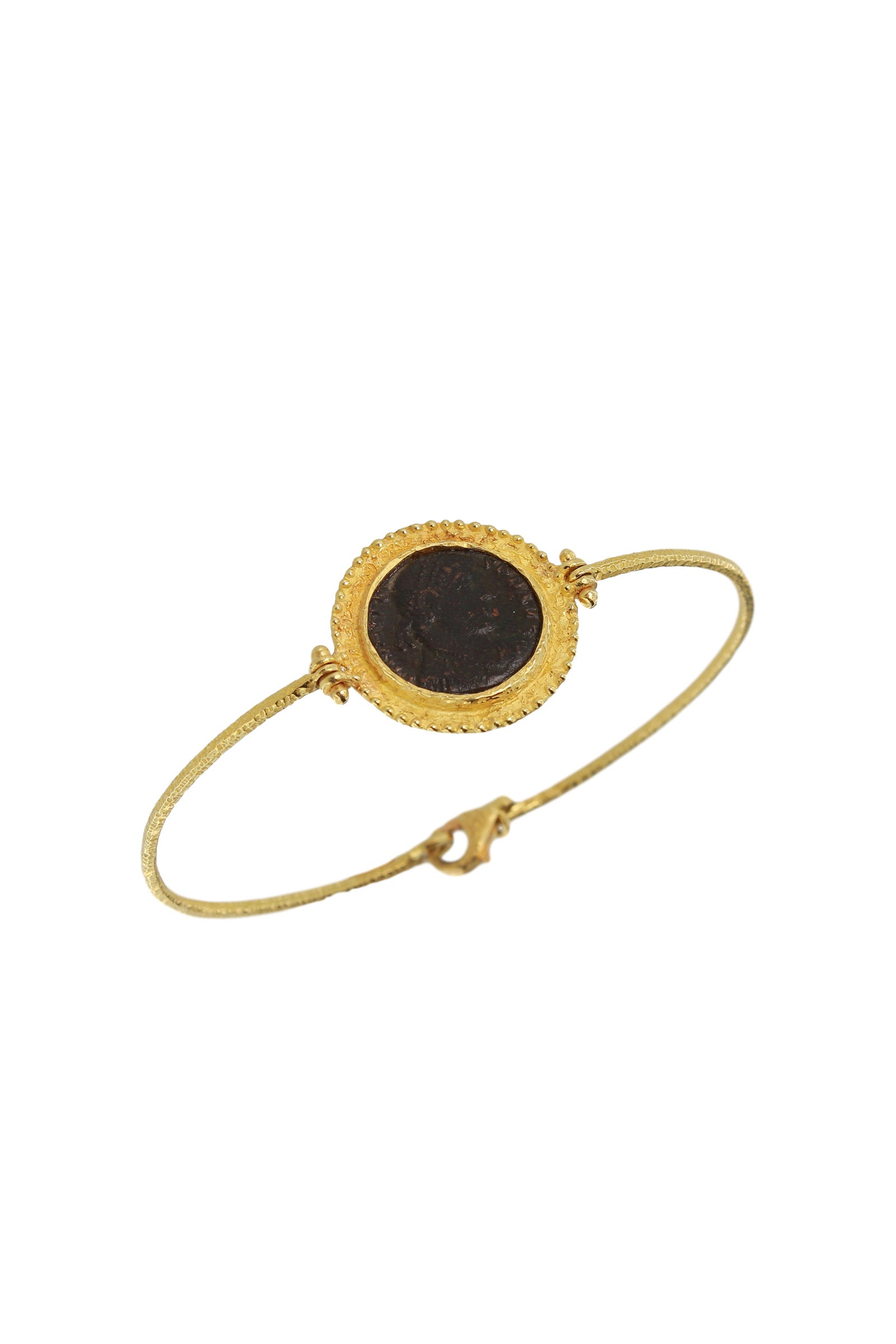 Bracciale in Oro Giallo con Moneta Romana Collezione Roma