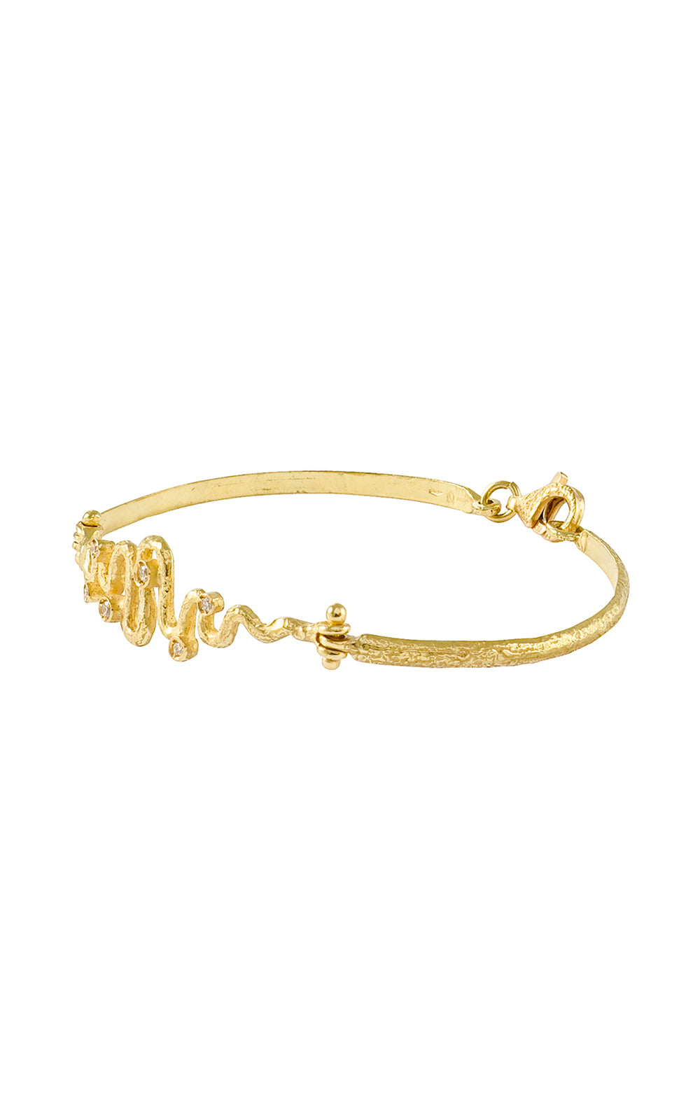 Bracciale in oro giallo con diamanti collezione Snake