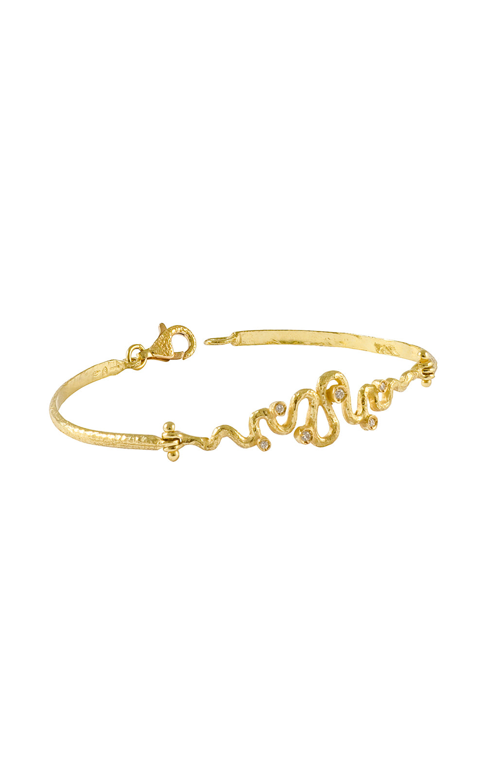 Bracciale in oro giallo con diamanti collezione Snake