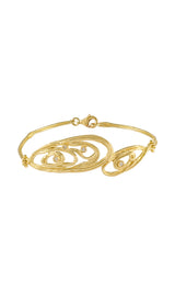 Bracciale in oro giallo con diamanti collezione Waves