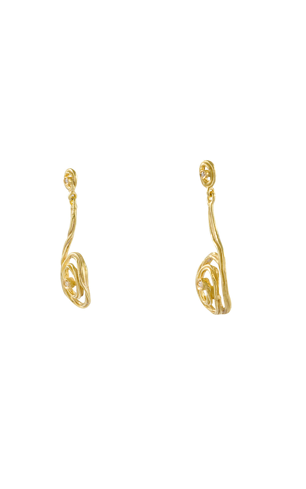 Orecchini in oro Diamanti collezione Waves