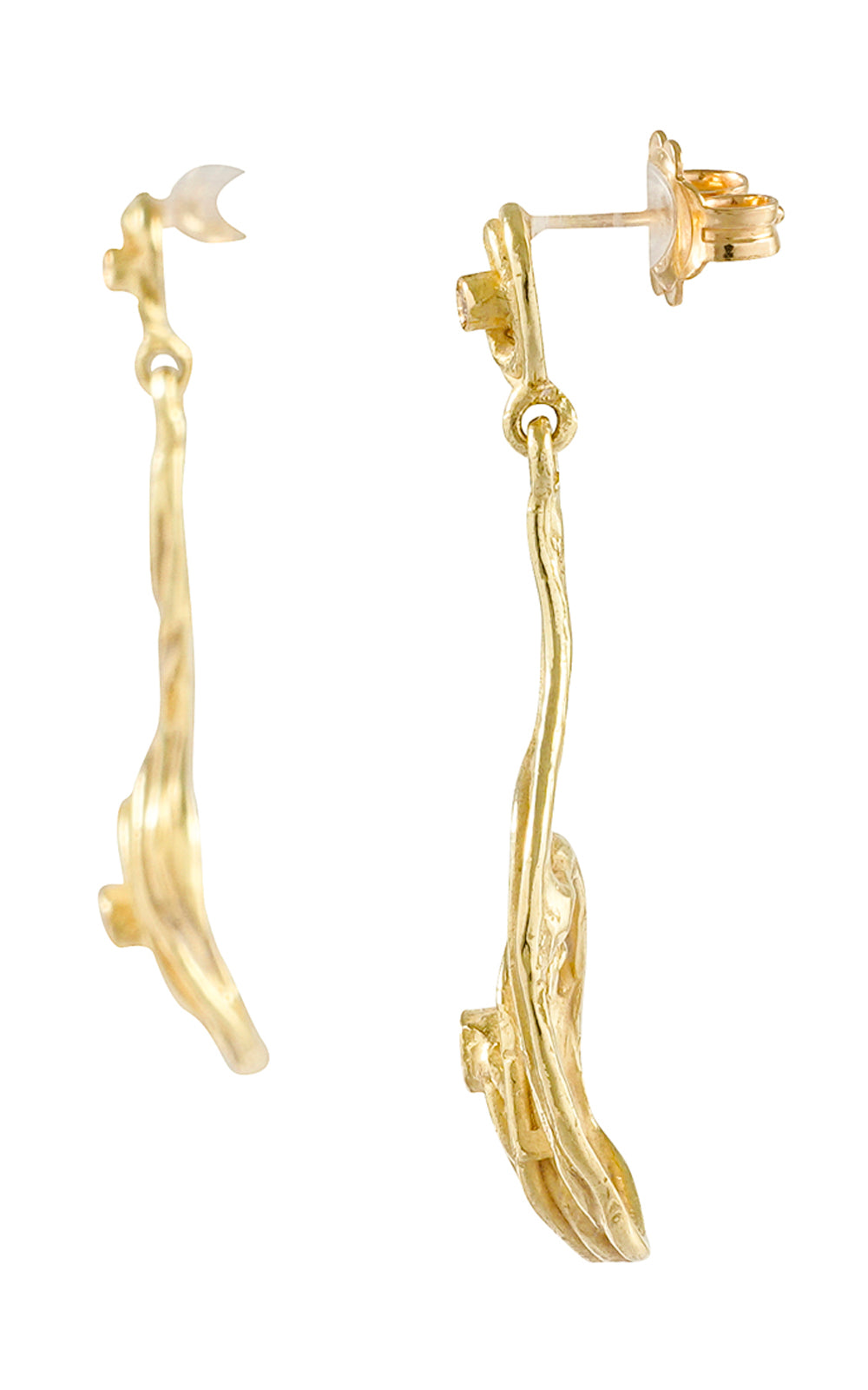 Orecchini in oro Diamanti collezione Waves