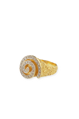 Anello in Oro Giallo con Diamanti Collezione Maya