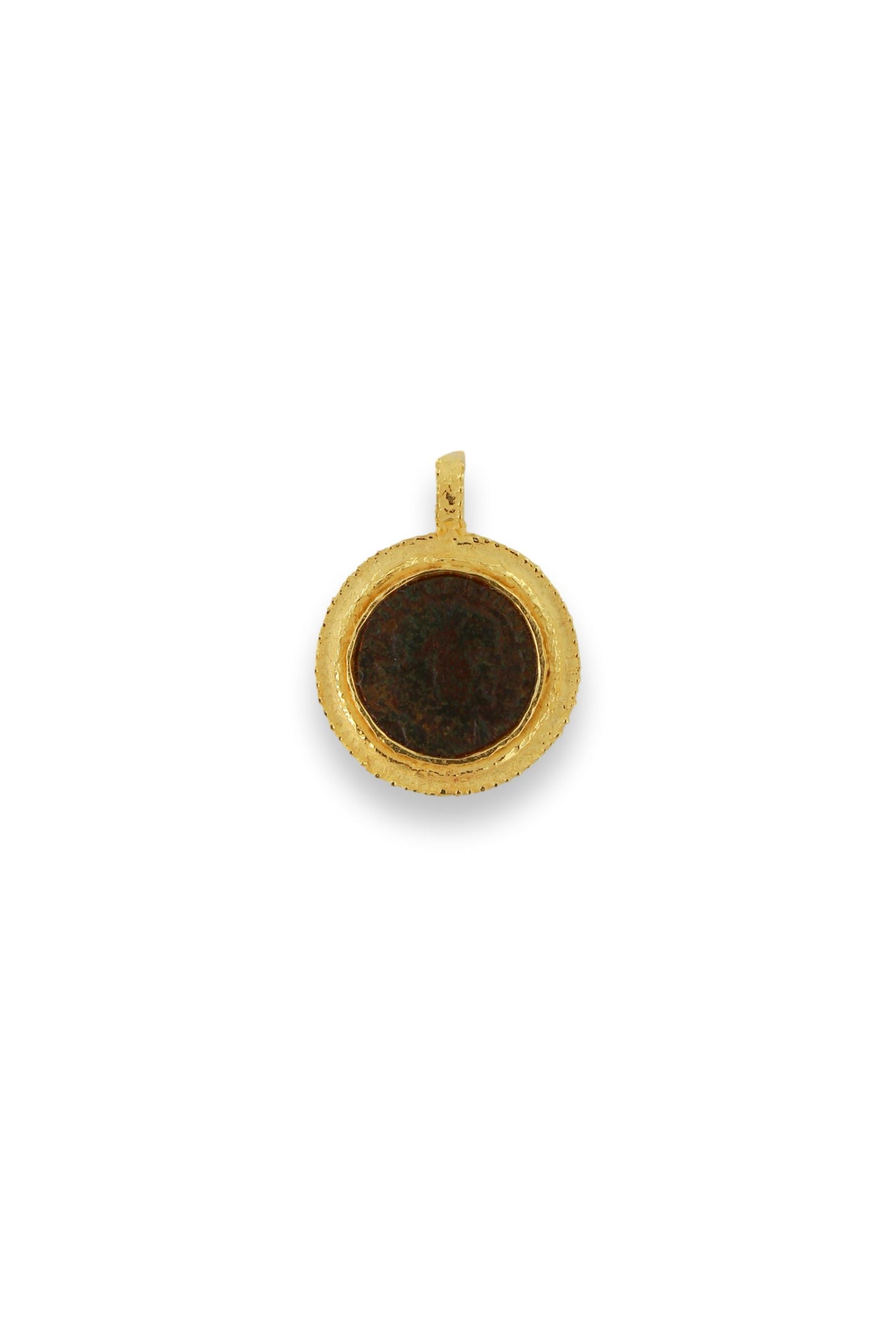 Yellow Gold Pendant Roman Coin Rome Collection