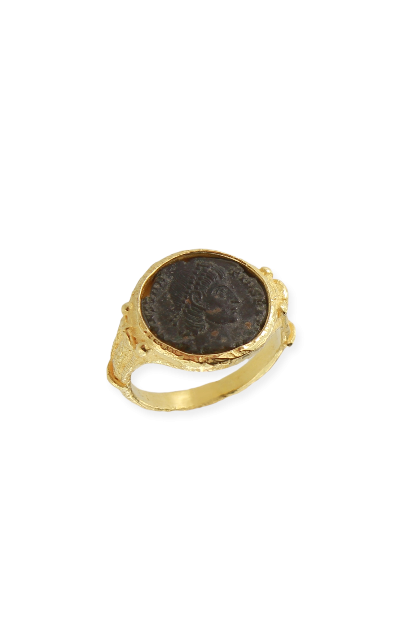 SE605A-18-Kt-Yellow-Gold-Ring-with-Roman-Coin-1