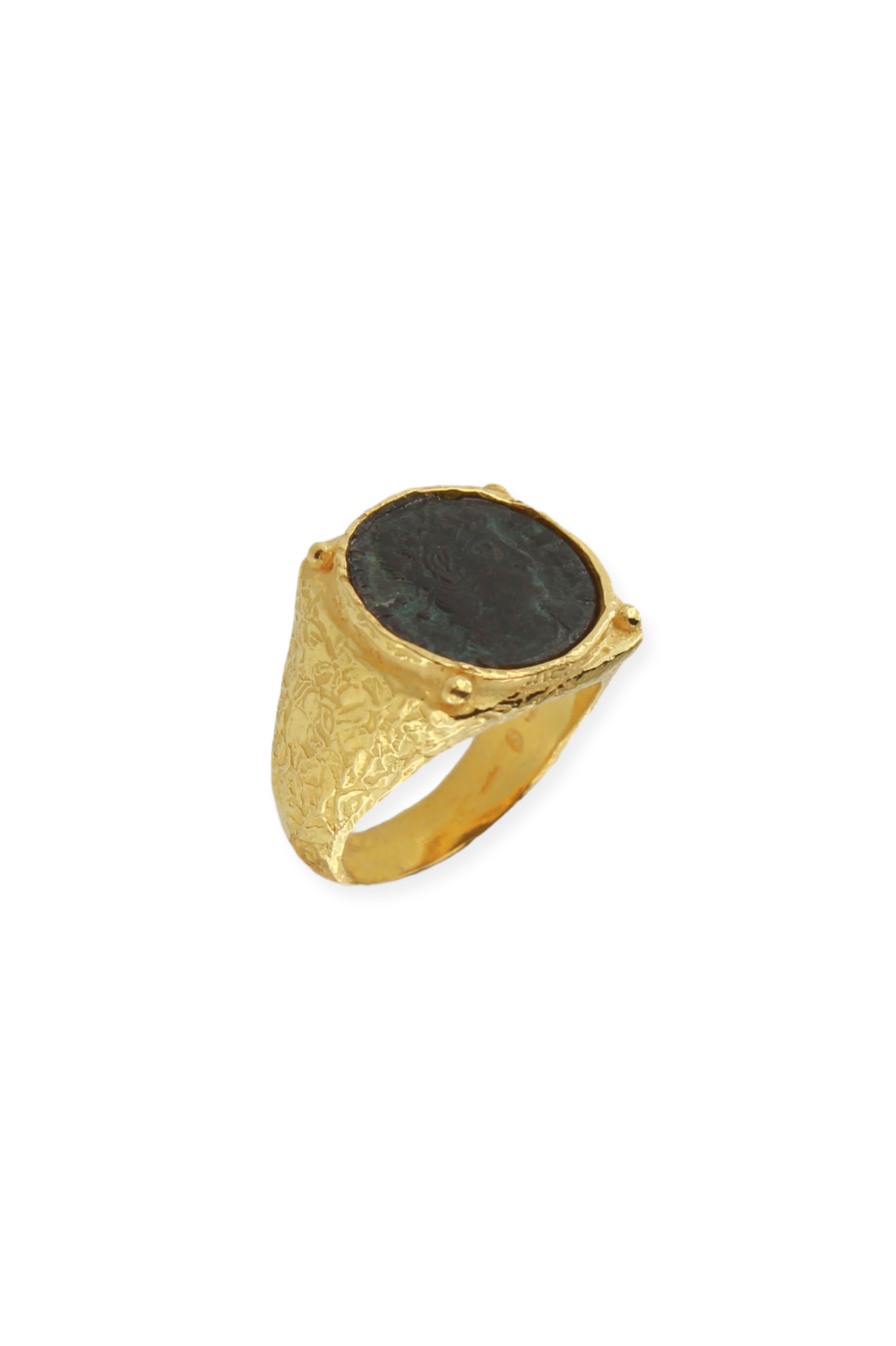 SE652-18-Kt-Yellow-Gold-Signet-Ring-with-Roman-Coin-1