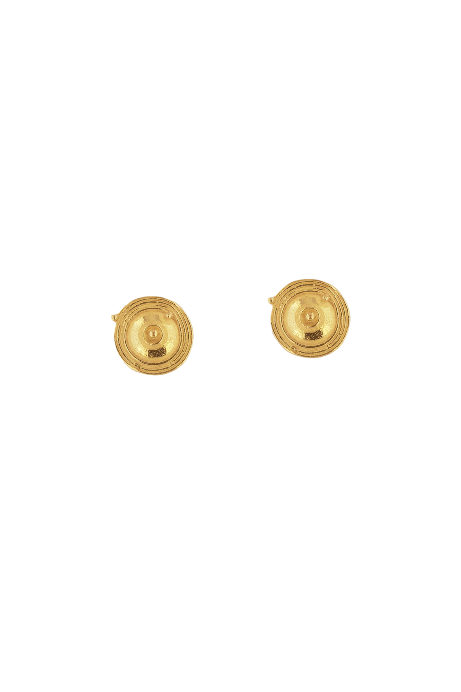 SD005A-18-Kt-Yellow-Gold-Button-Pierced-Earrings-1